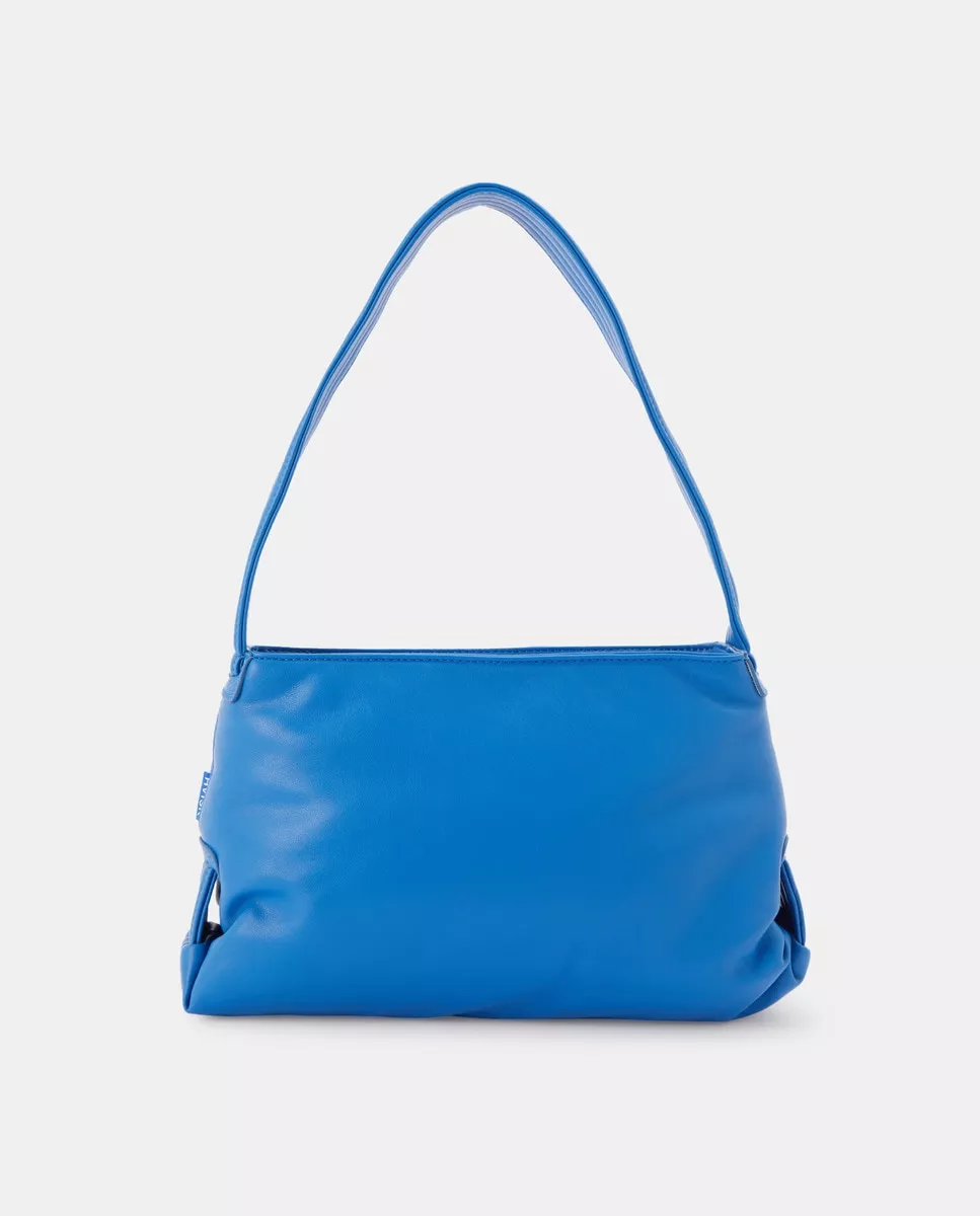 HVISK - Bolso De Hombro Scape En Mezcla De Material Reciclado Azul Con Cremallera barato