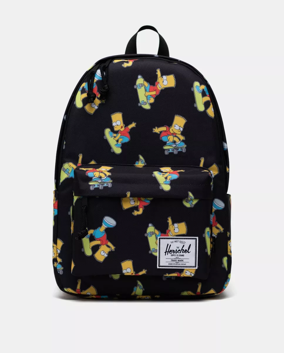 Herschel - Mochila Classic X-Large De Bart Simpson Supply Negra Con Estampados En Oferta Herschel - Mochila Classic X-Large De Bart Simpson Supply Negra Con Estampados Barato