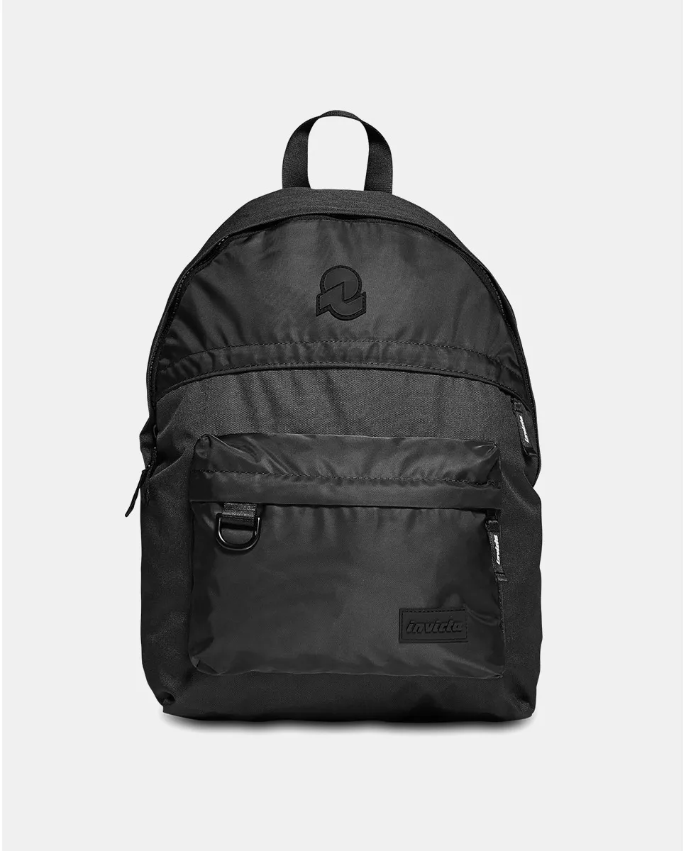 Invicta - Mochila De Poliéster Reciclado En Negro Con Bolsillo Exterior En Oferta Invicta - Mochila De Poliéster Reciclado En Negro Con Bolsillo Exterior Barato