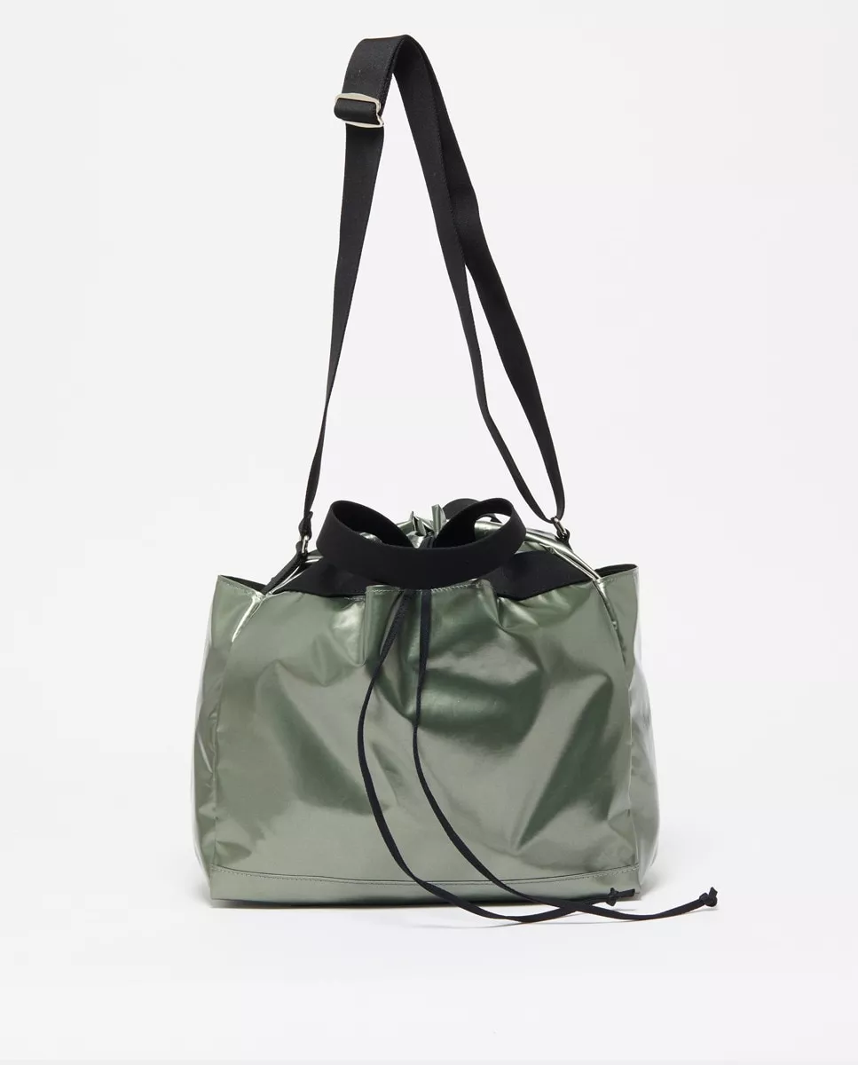 Jack Gomme - Bolso De Hombro Cyclo En Verde Con Bolsillos Exteriores En Oferta Jack Gomme - Bolso De Hombro Cyclo En Verde Con Bolsillos Exteriores Barato