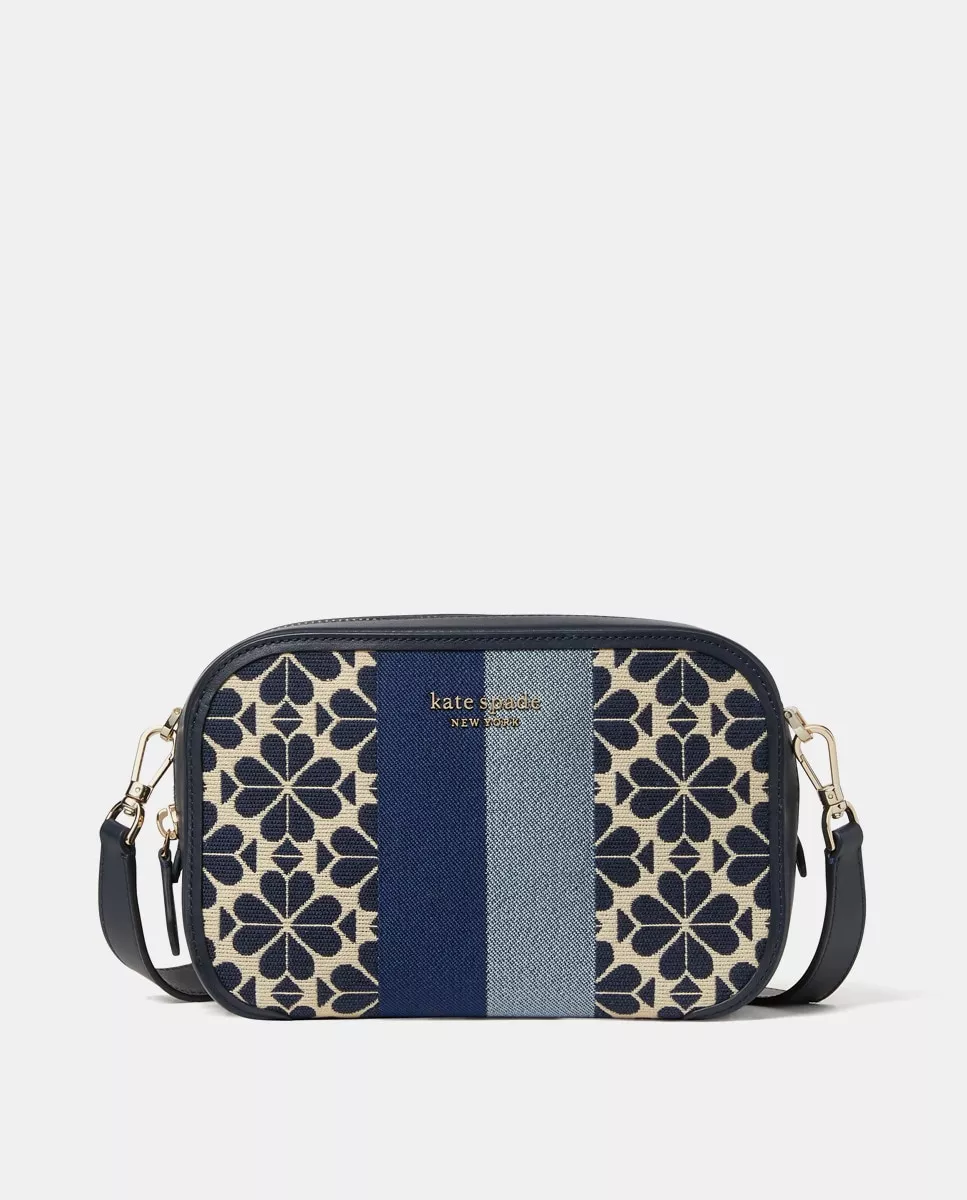 Kate Spade - Bandolera Pequeña De Jacquard Italiano Estampado En Tonos Azules En Oferta Kate Spade - Bandolera Pequeña De Jacquard Italiano Estampado En Tonos Azules Barato