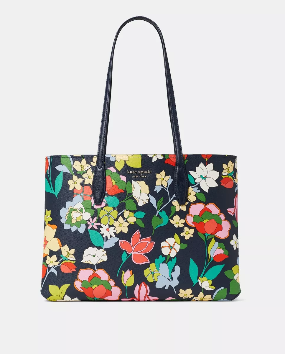 Kate Spade - Tote Pequeño Con Estampado Floral Multicolor Con Organizados Extraíble barato