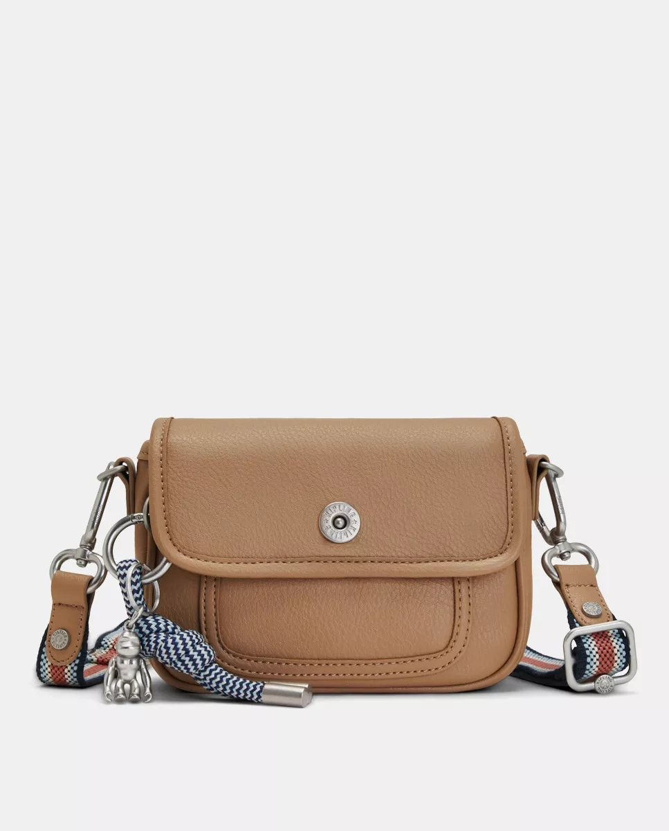 Kipling - Bandolera Pequeña En Beige Con Asa Extraíble barato