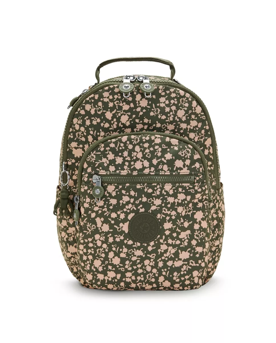 Kipling - Mochila De Mujer Espaciosa Color Verde Estampada En Oferta Kipling - Mochila De Mujer Espaciosa Color Verde Estampada Barato