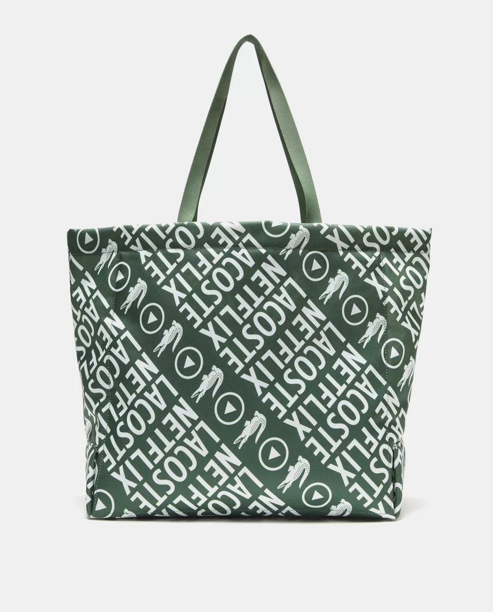Lacoste - Tote Grande × Netflix Con Estampado A Contraste barato