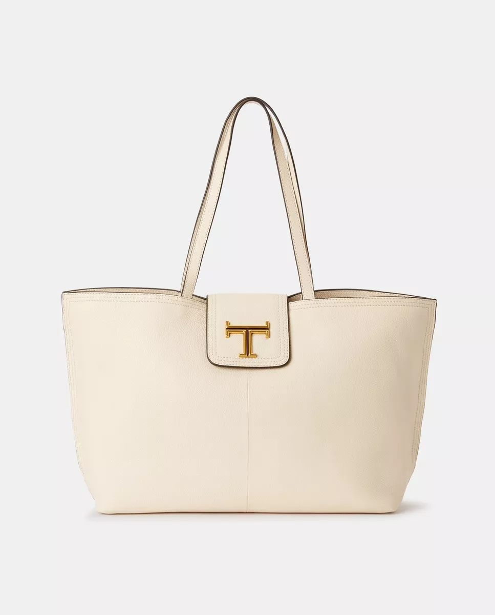 Latouche - Bolso De Hombro Tipo Shopping De Piel En Color Crudo barato