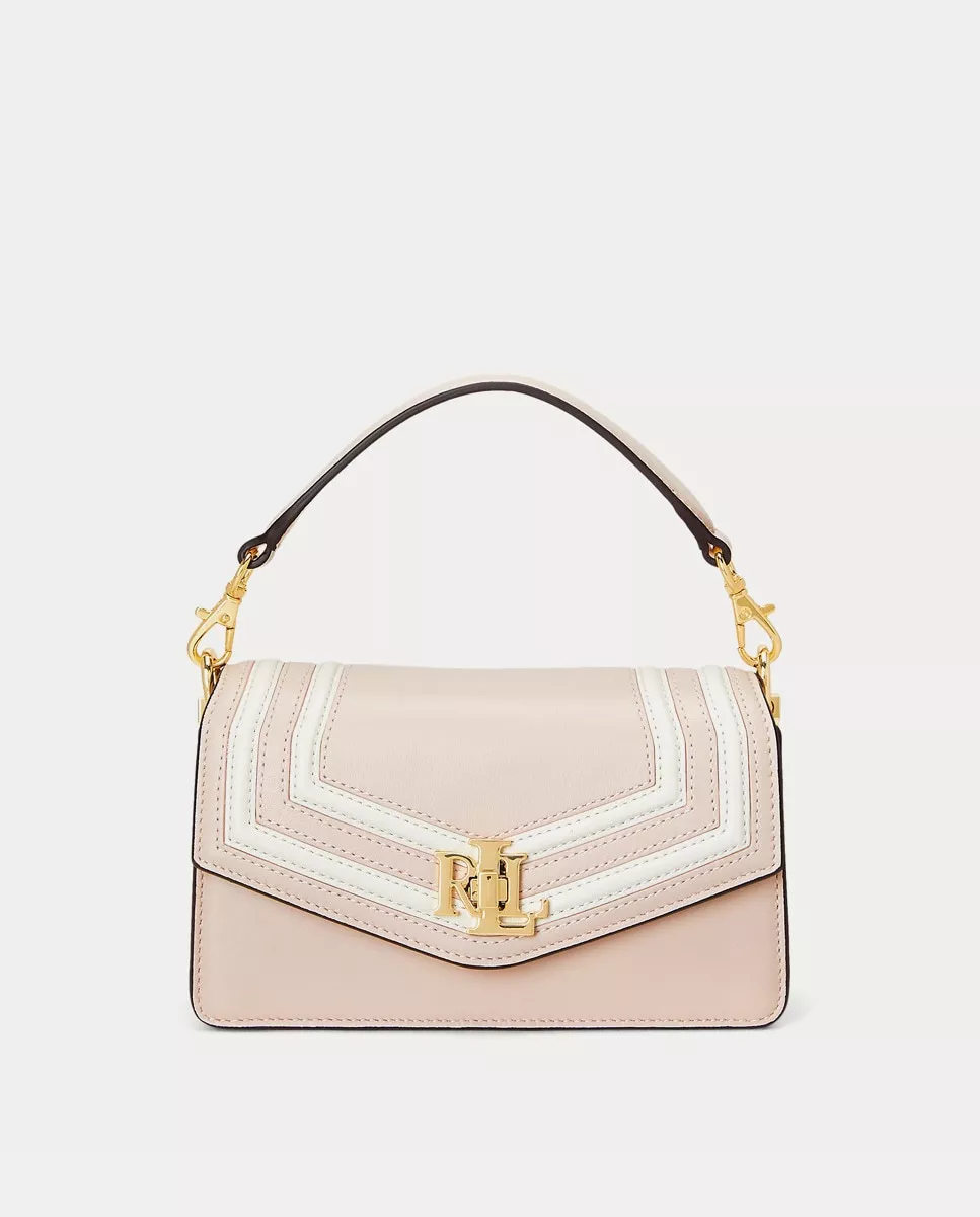Lauren Ralph Lauren - Bolso De Mano Pequeño De Piel Tayler En Rosa Con Solapa En Oferta Lauren Ralph Lauren - Bolso De Mano Pequeño De Piel Tayler En Rosa Con Solapa Barato