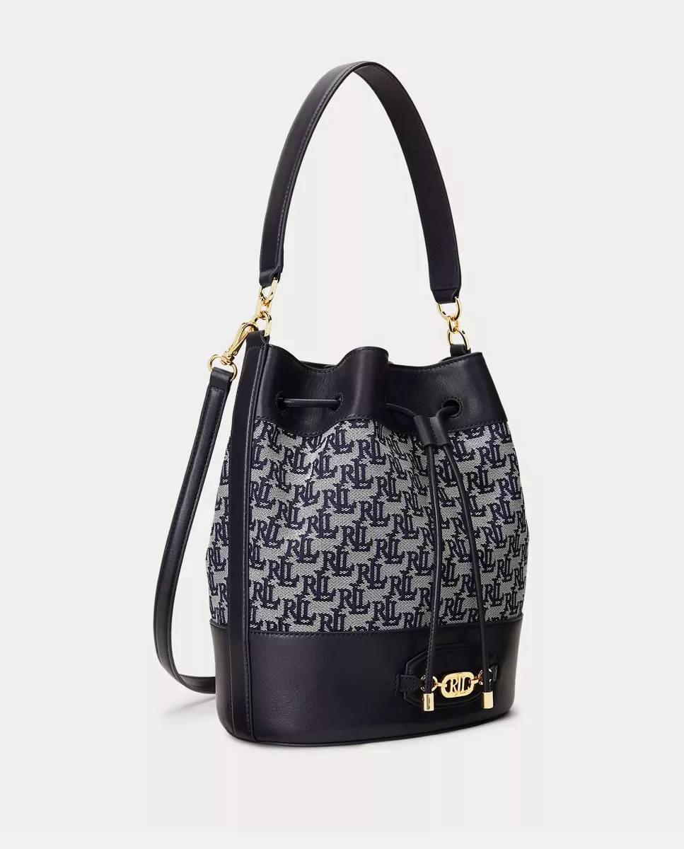 Lauren Ralph Lauren - Bolso Saco Mediano Andie En Azul Marino Estampado Y Bandolera Extraíble En Oferta Lauren Ralph Lauren - Bolso Saco Mediano Andie En Azul Marino Estampado Y Bandolera Extraíble Barato