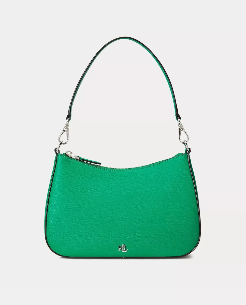 Lauren Ralph Lauren - Hobo Mediano Danni De Piel En Verde Con Logo Metálico barato