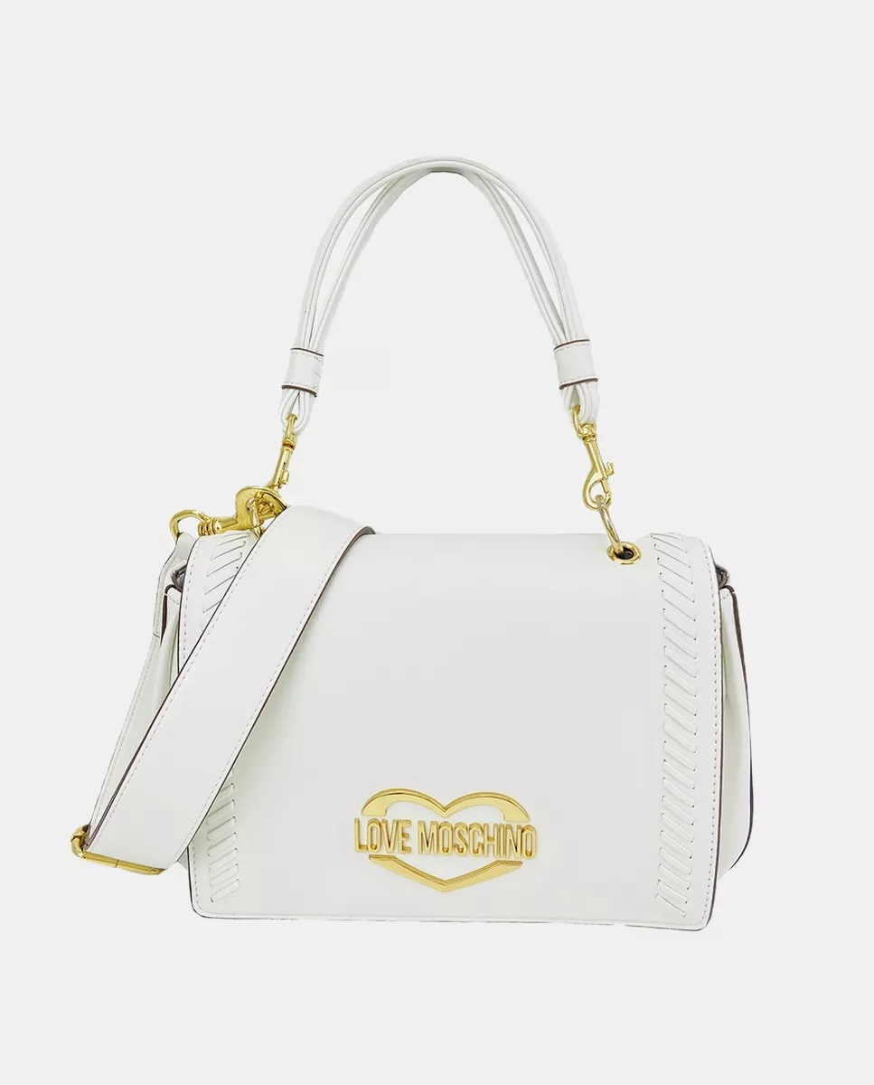 Love Moschino - Bolso De Mano Mediano En Blanco Con Bandolera Extraíble barato