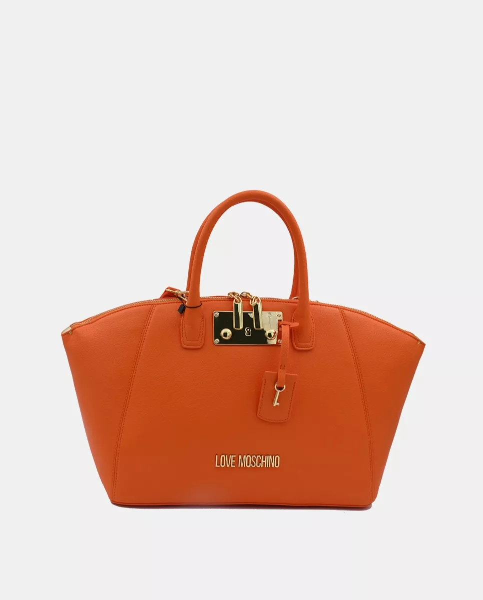 Love Moschino - Shopper En Naranja Con Cierre Cremallera Y Bandolera Extraíble barato