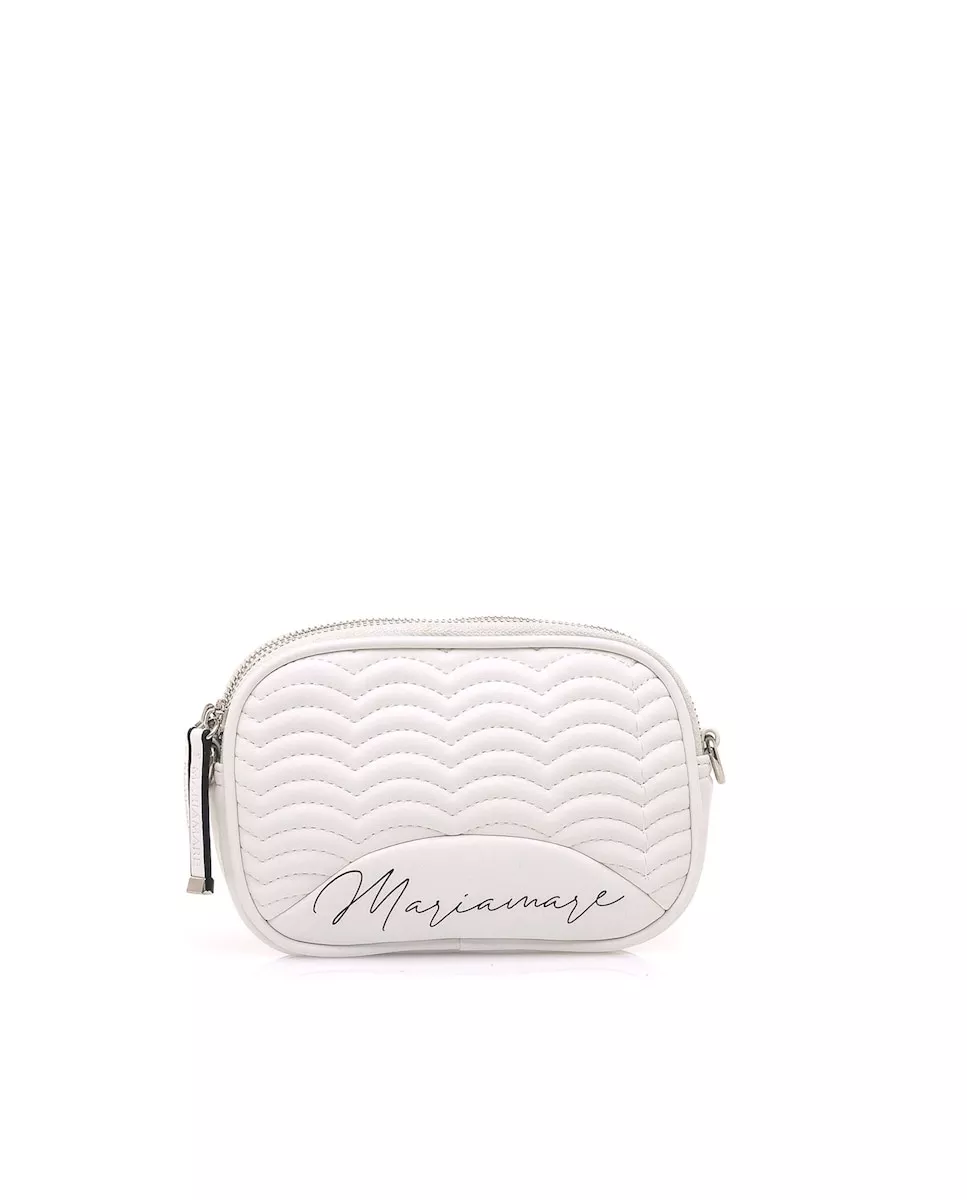 Mariamare - Bandolera De Mujer En Tejido Acolchado De Color Blanco Con Cremallera En Plata barato