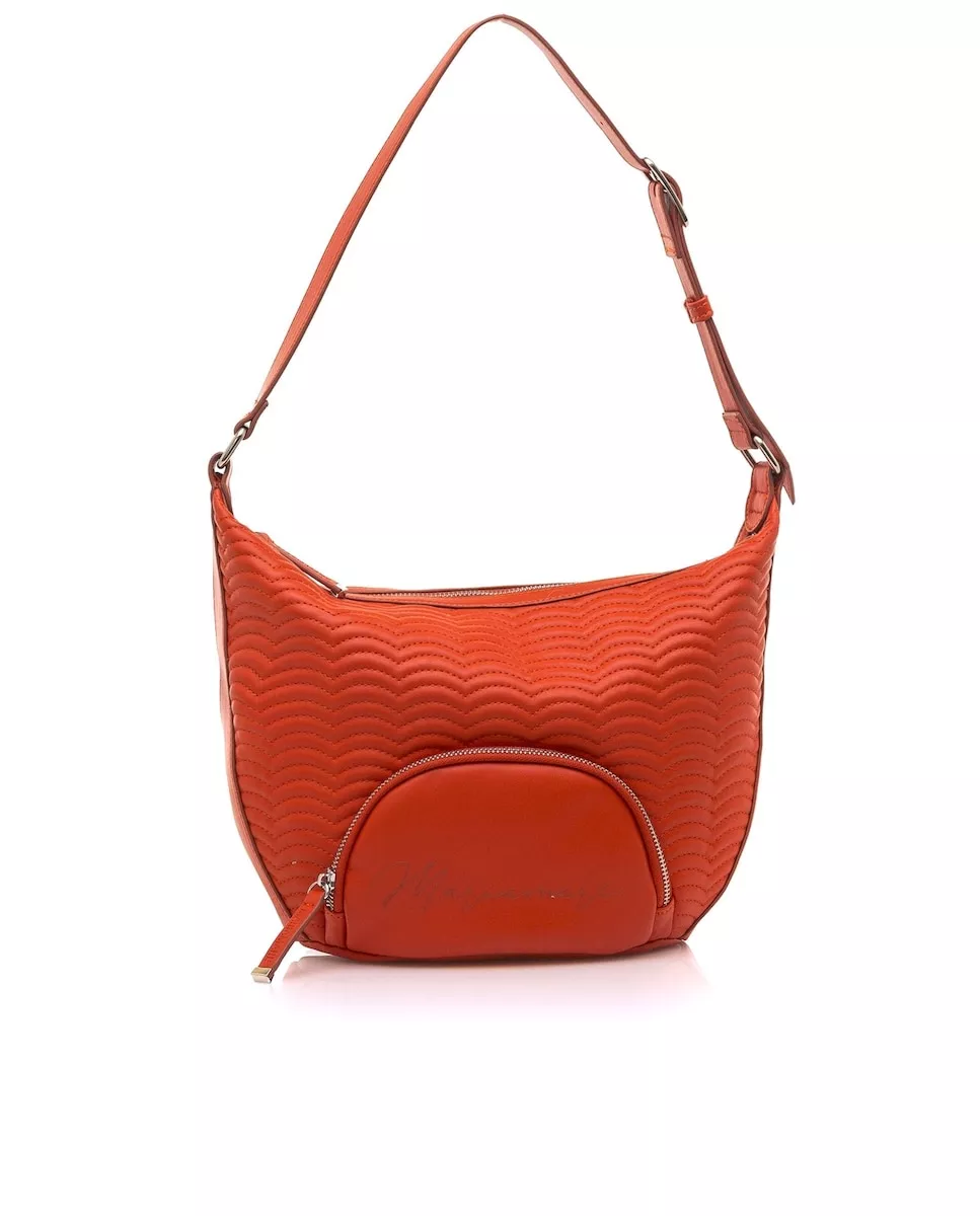 Mariamare - Bolso De Hombro Estilo Hobo En Color Rojo Con Detalle De Acolchado En Oferta Mariamare - Bolso De Hombro Estilo Hobo En Color Rojo Con Detalle De Acolchado Barato
