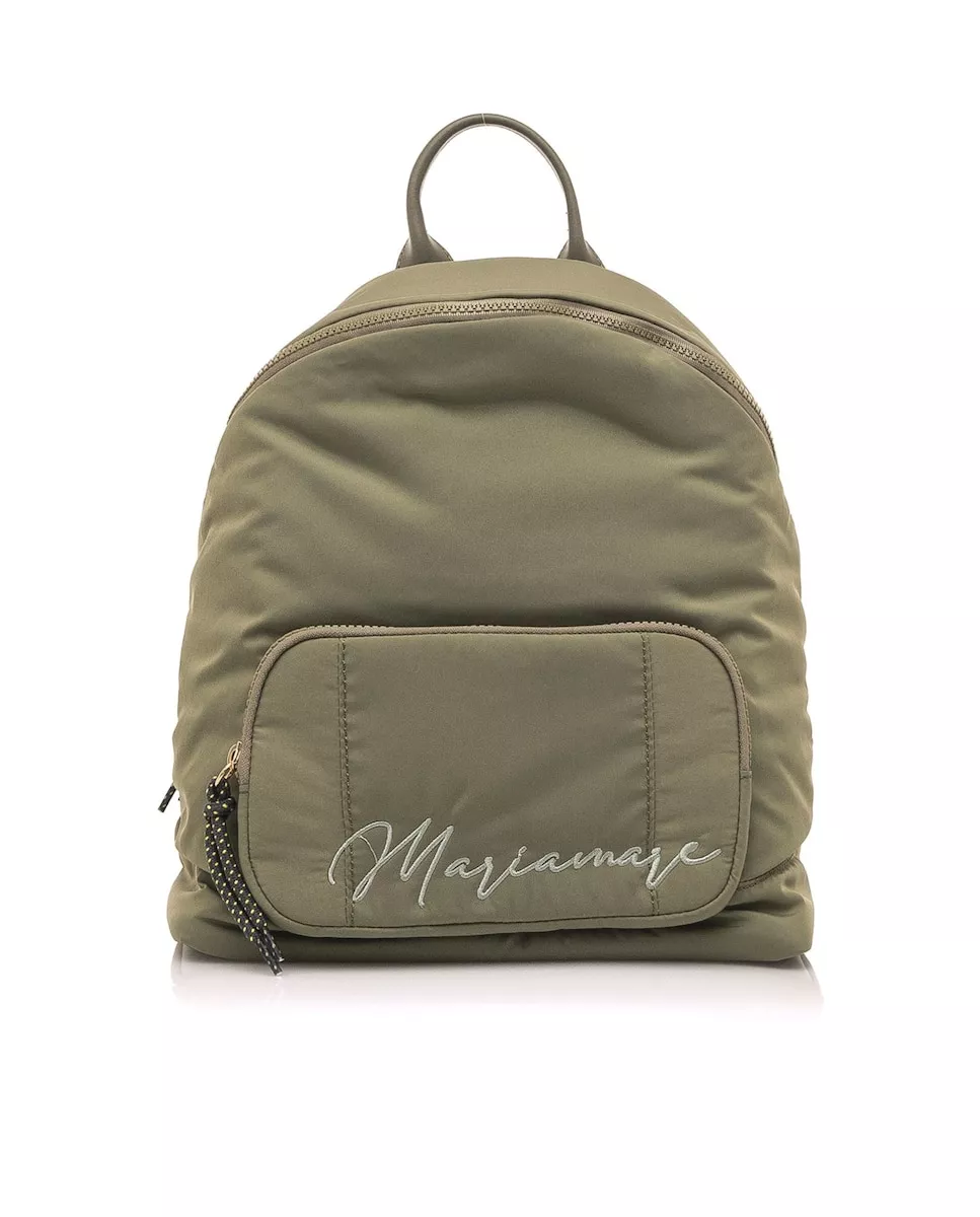 Mariamare - Mochila De Mujer En Tejido De Color Verde Con Bolsillo Exterior En Oferta Mariamare - Mochila De Mujer En Tejido De Color Verde Con Bolsillo Exterior Barato