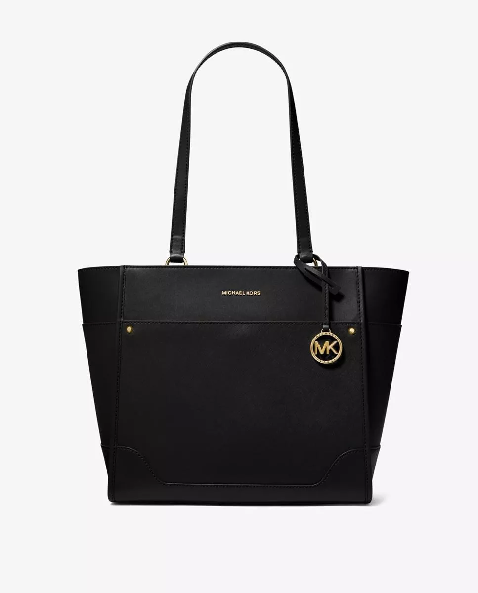 Michael Michael Kors - Bolso De Hombro Harrison Tote De Piel En Negro barato