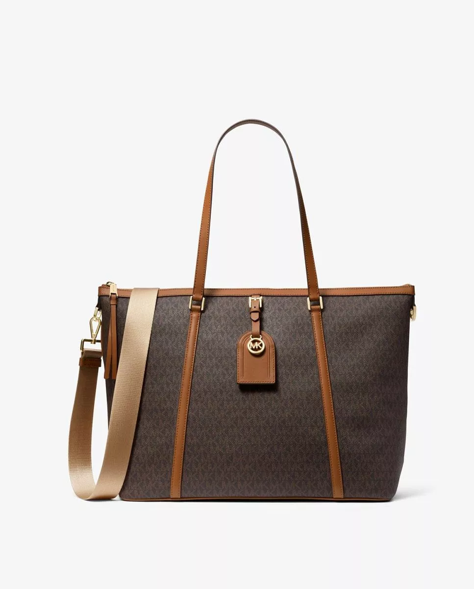 Michael Michael Kors - Bolso De Hombro Heritage Tote En Marrón Convertible A Bandolera En Oferta Michael Michael Kors - Bolso De Hombro Heritage Tote En Marrón Convertible A Bandolera Barato