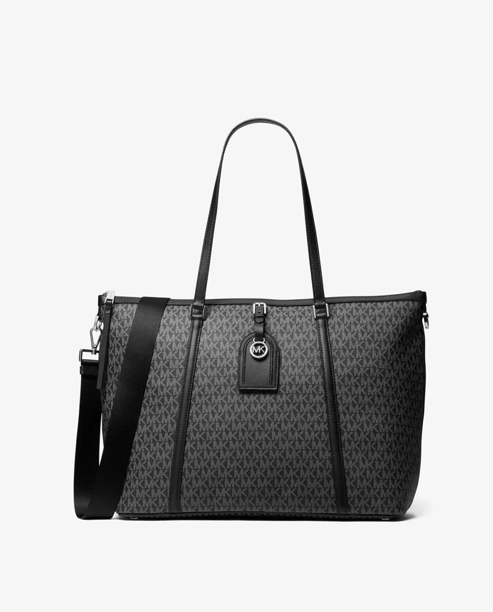 Michael Michael Kors - Bolso De Hombro Heritage Tote En Negro Convertible A Bandolera En Oferta Michael Michael Kors - Bolso De Hombro Heritage Tote En Negro Convertible A Bandolera Barato