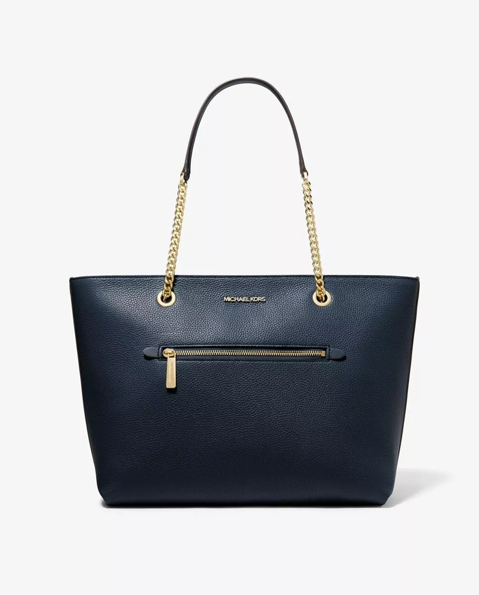 Michael Michael Kors - Bolso De Hombro Jet Set Tote De Piel En Azul Marino barato