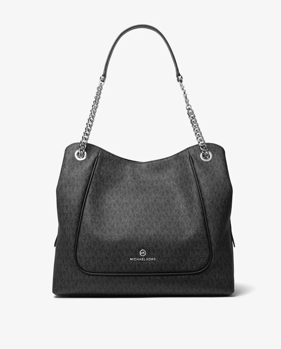 Michael Michael Kors - Bolso De Hombro Piper Tote En Gris Con Logotipos En Oferta Michael Michael Kors - Bolso De Hombro Piper Tote En Gris Con Logotipos Barato