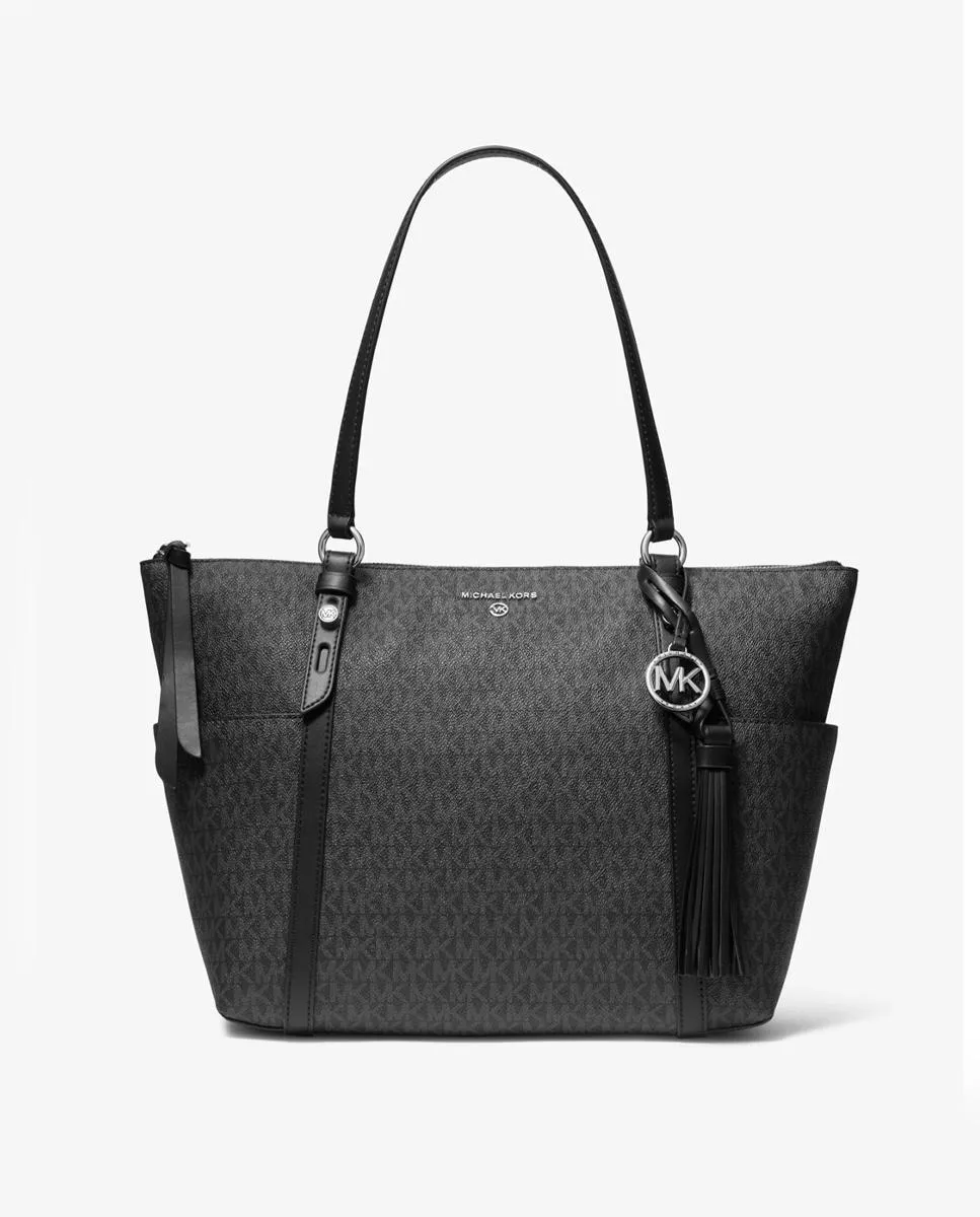 Michael Michael Kors - Bolso De Hombro Sullivan Tote En Negro Con Logotipos En Oferta Michael Michael Kors - Bolso De Hombro Sullivan Tote En Negro Con Logotipos Barato