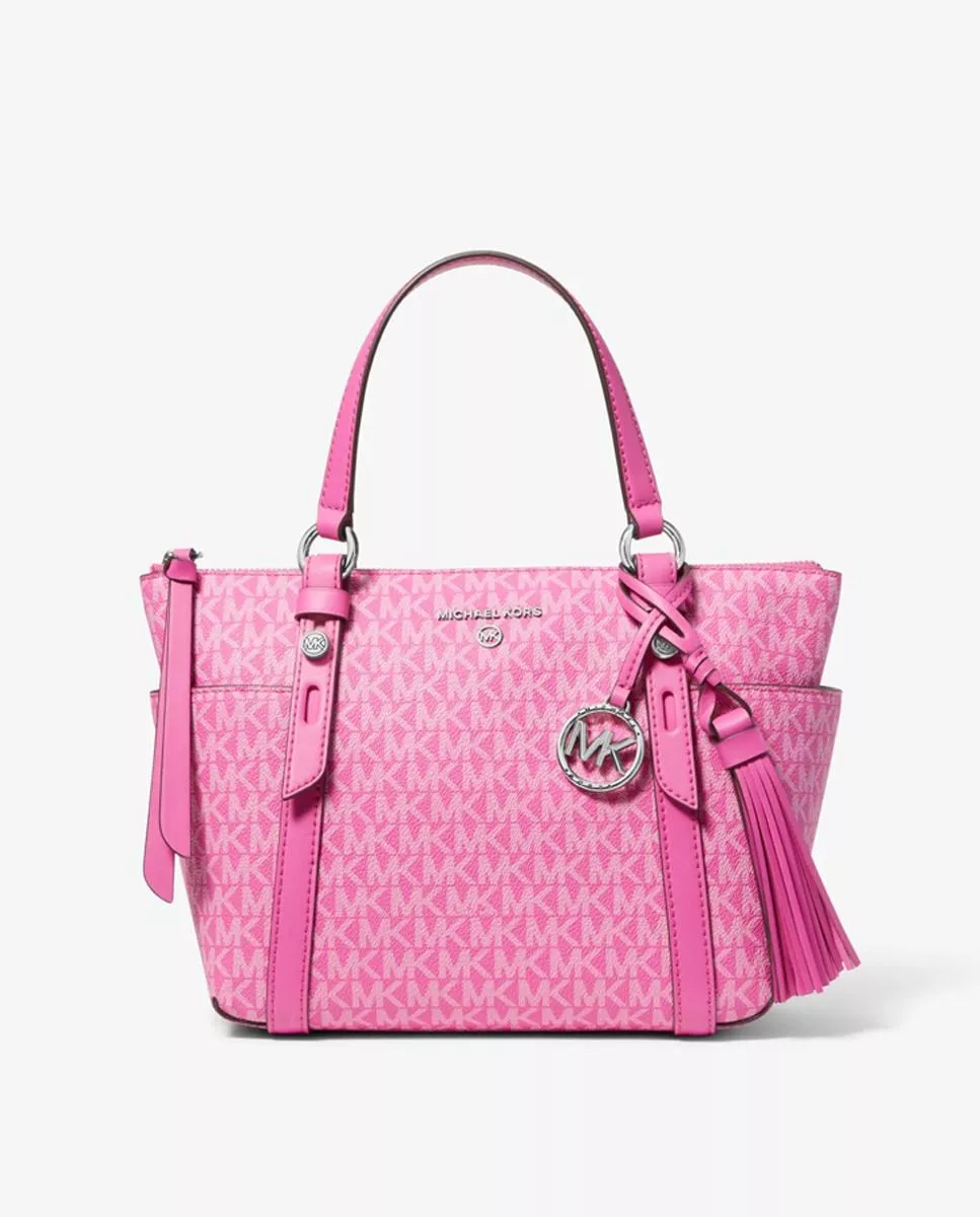 Michael Michael Kors - Bolso De Hombro Sullivan Tote En Rosa Con Logotipos En Oferta Michael Michael Kors - Bolso De Hombro Sullivan Tote En Rosa Con Logotipos Barato