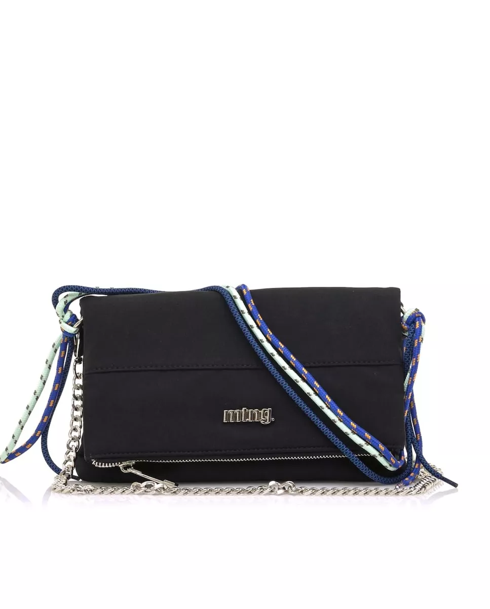 Mustang - Bandolera De Mujer En Color Negro Con Detalle De Cordones Multicolor En Oferta Mustang - Bandolera De Mujer En Color Negro Con Detalle De Cordones Multicolor Barato