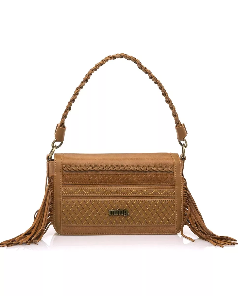 Mustang - Bolso De Hombro En Color Marrón Con Detalle De Flecos En Oferta Mustang - Bolso De Hombro En Color Marrón Con Detalle De Flecos Barato