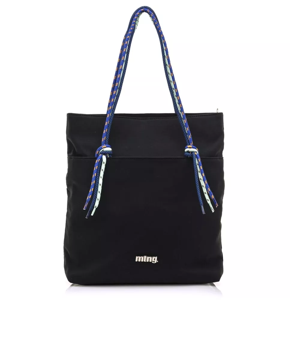 Mustang - Bolso De Hombro En Color Negro Con Asa De Cordoneras En Oferta Mustang - Bolso De Hombro En Color Negro Con Asa De Cordoneras Barato