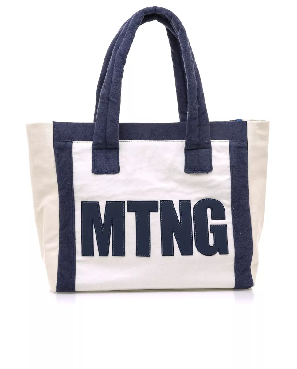 Mustang - Bolso De Hombro En Tejido De Color Blanco Con Logo En Grande barato