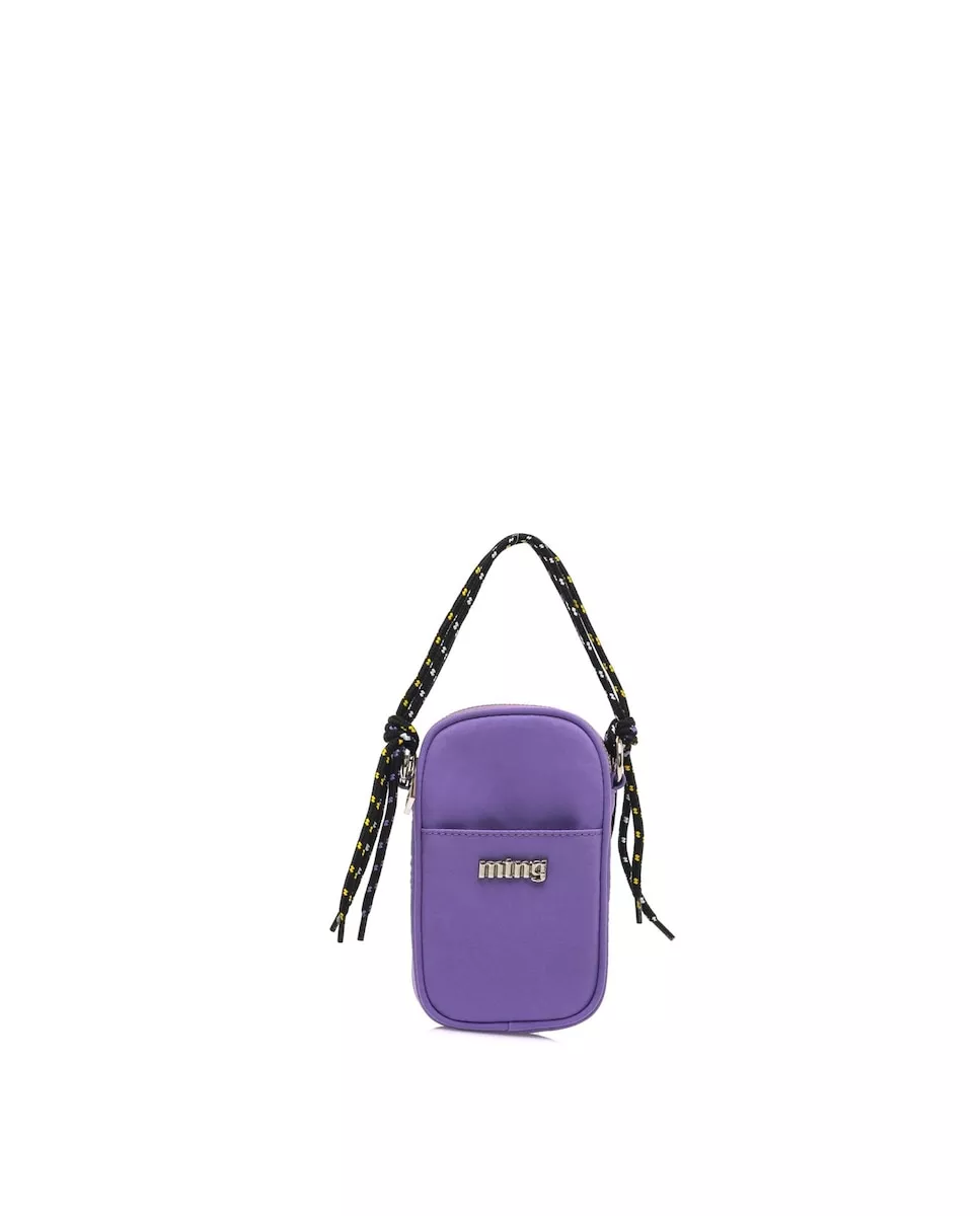 Mustang - Bolso Para Móvil En Tejido De Color Morado Con Cordones Multicolor En Oferta Mustang - Bolso Para Móvil En Tejido De Color Morado Con Cordones Multicolor Barato