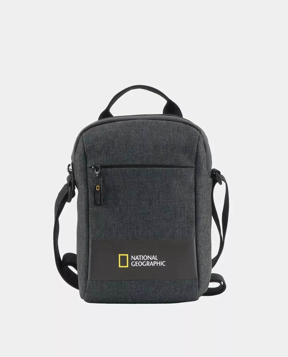 National Geographic - Bandolera Gris Oscura Con Cremallera En Oferta National Geographic - Bandolera Gris Oscura Con Cremallera Barato