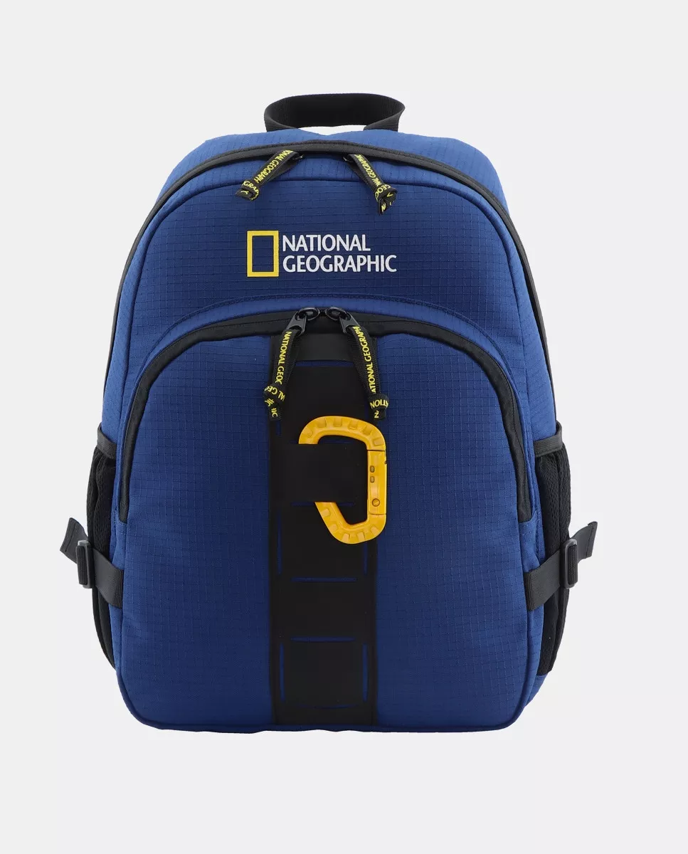 National Geographic - Mochila Azul Con Cremallera barato