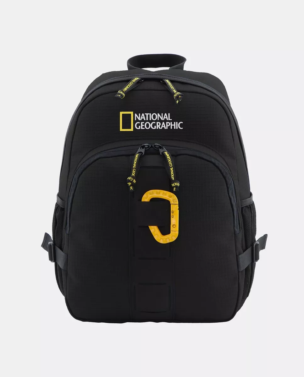 National Geographic - Mochila Negra Con Cremallera barato