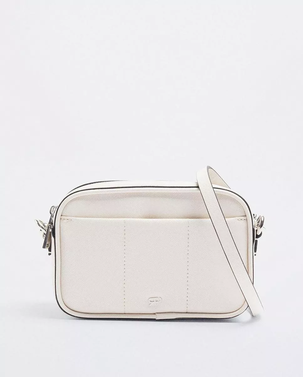 Parfois - Bandolera De Mujer Con Varios Compartimentos En Blanco barato