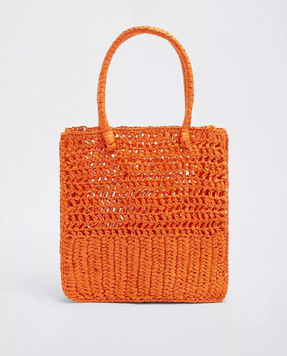 Parfois - Bolso De Hombro Estilo Shopper En Naranja barato