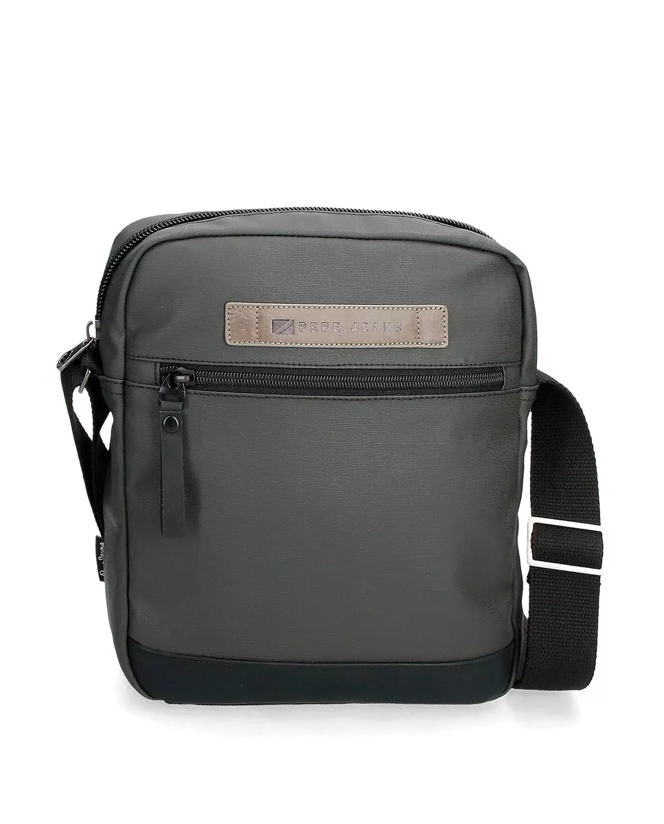 Pepe Jeans - Bandolera De Hombre Grande Truxton Color Gris Con Porta Tablet barato
