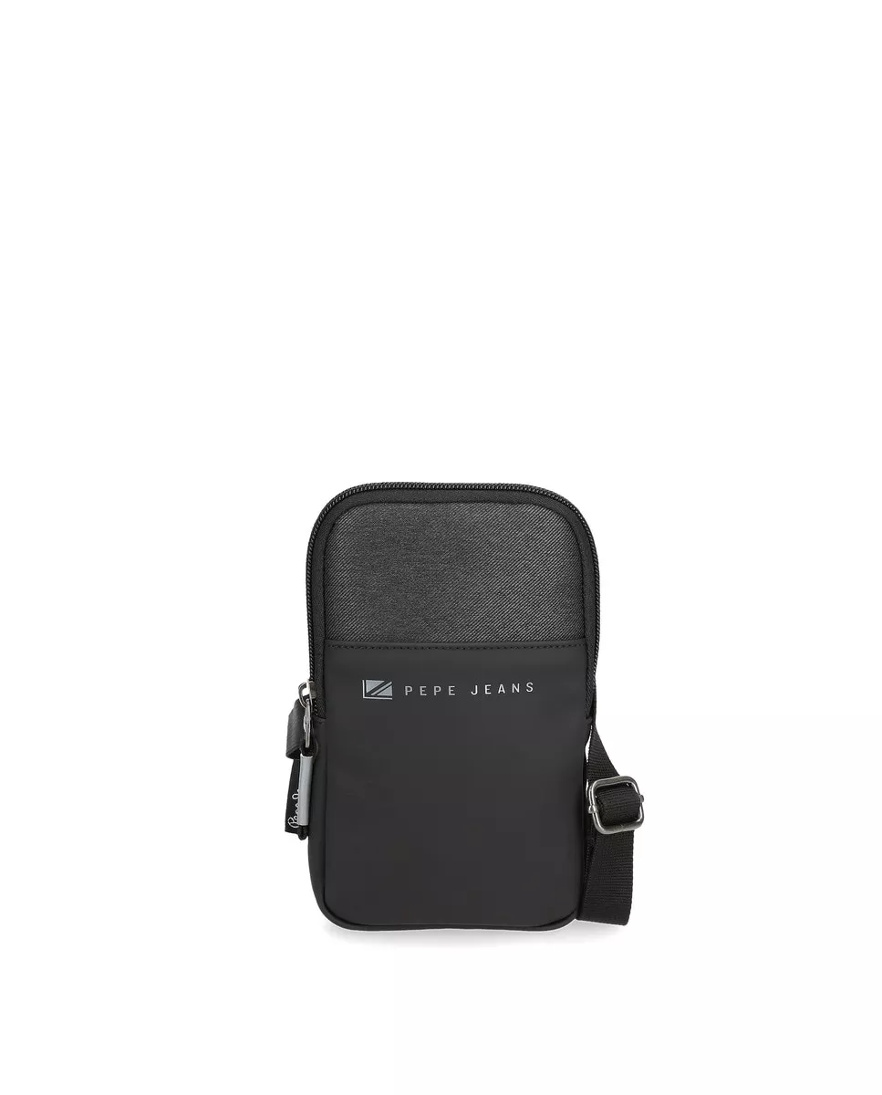 Pepe Jeans - Bandolera Porta Móvil De Hombre Jarvis En Negro Con Bolsillo Trasero En Oferta Pepe Jeans - Bandolera Porta Móvil De Hombre Jarvis En Negro Con Bolsillo Trasero Barato