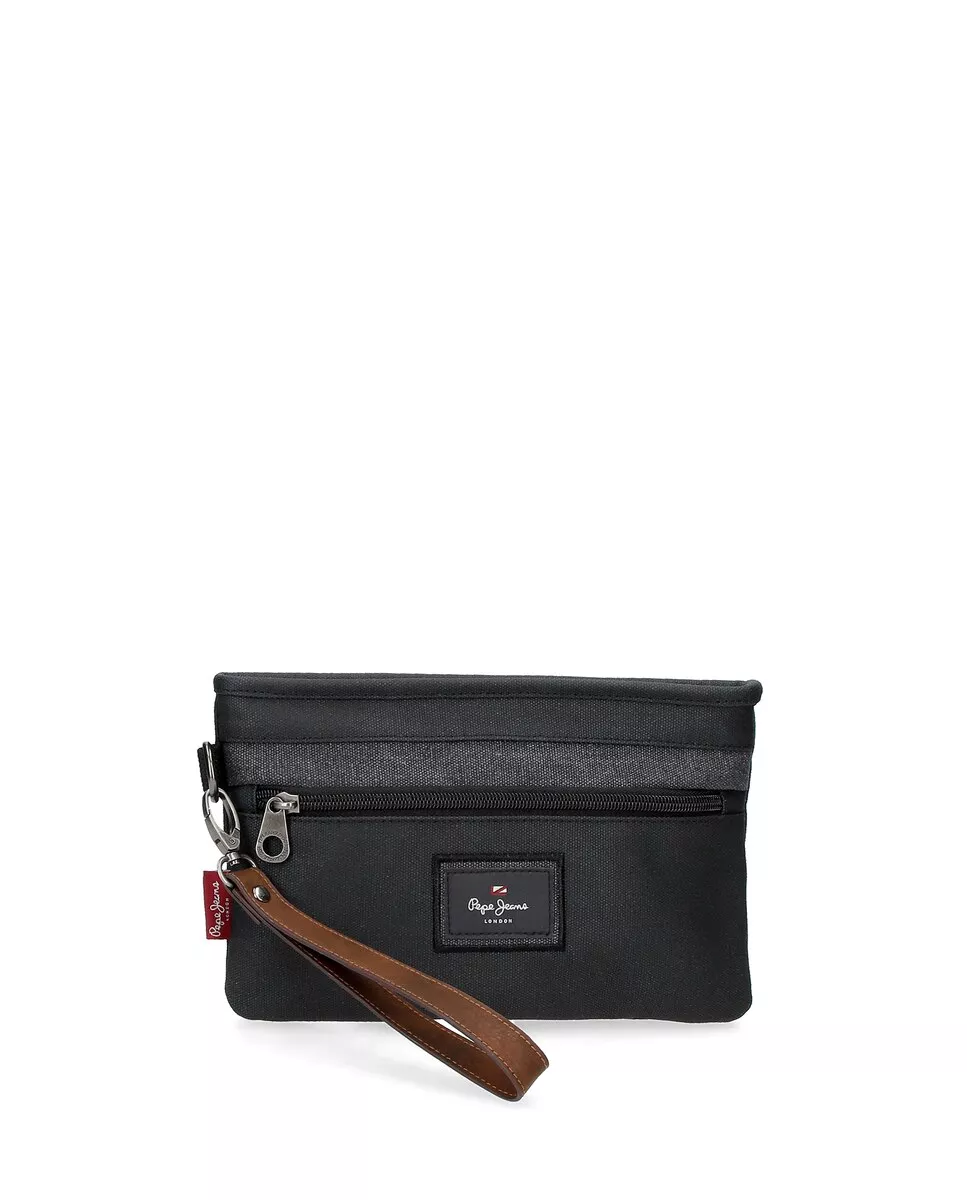 Pepe Jeans - Bolsa De Mano De Hombre Court Color Negro Con Asa Lateral barato