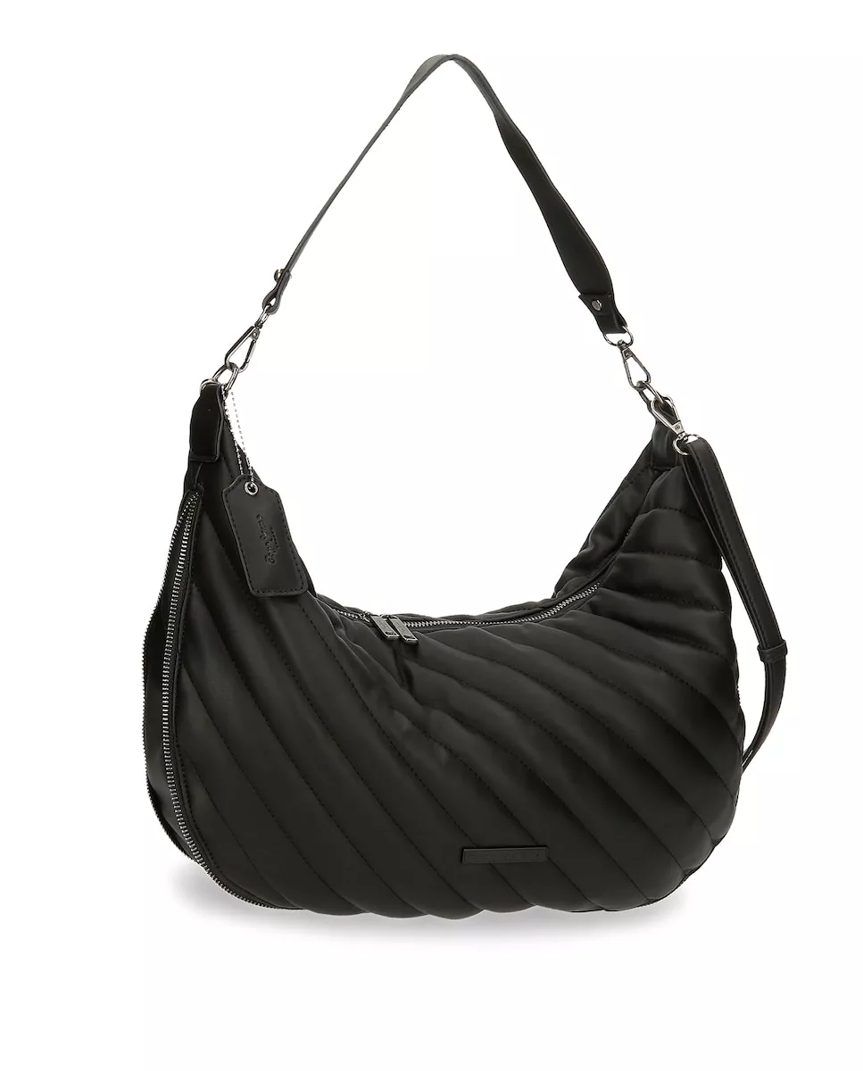 Pepe Jeans - Bolso De Hombro Kylie Color Negro Con Asa Y Bandolera Intercambiables En Oferta Pepe Jeans - Bolso De Hombro Kylie Color Negro Con Asa Y Bandolera Intercambiables Barato