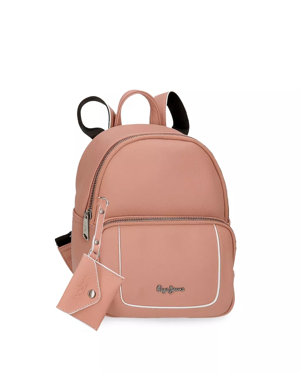 Pepe Jeans - Mochila De Mujer Jeny Color Rosa Con Bolsillo Trasero barato