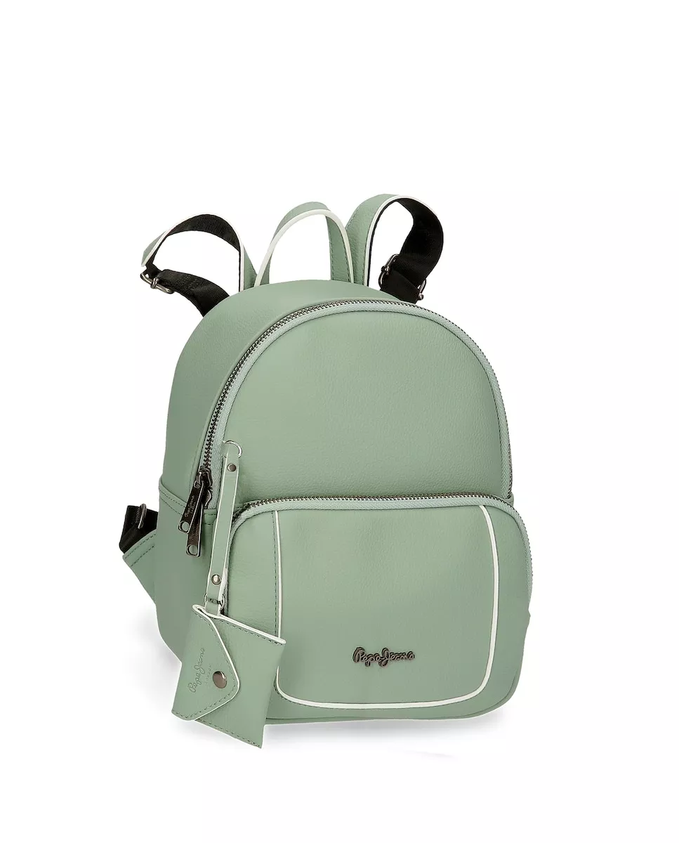 Pepe Jeans - Mochila De Mujer Jeny Color Verde Con Bolsillo Trasero barato