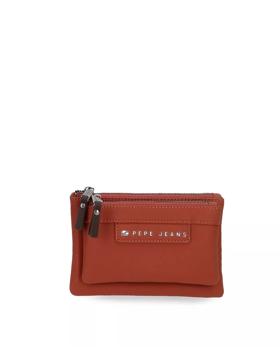 Pepe Jeans - Monedero Piere Con Dos Compartimentos Color Caldera barato