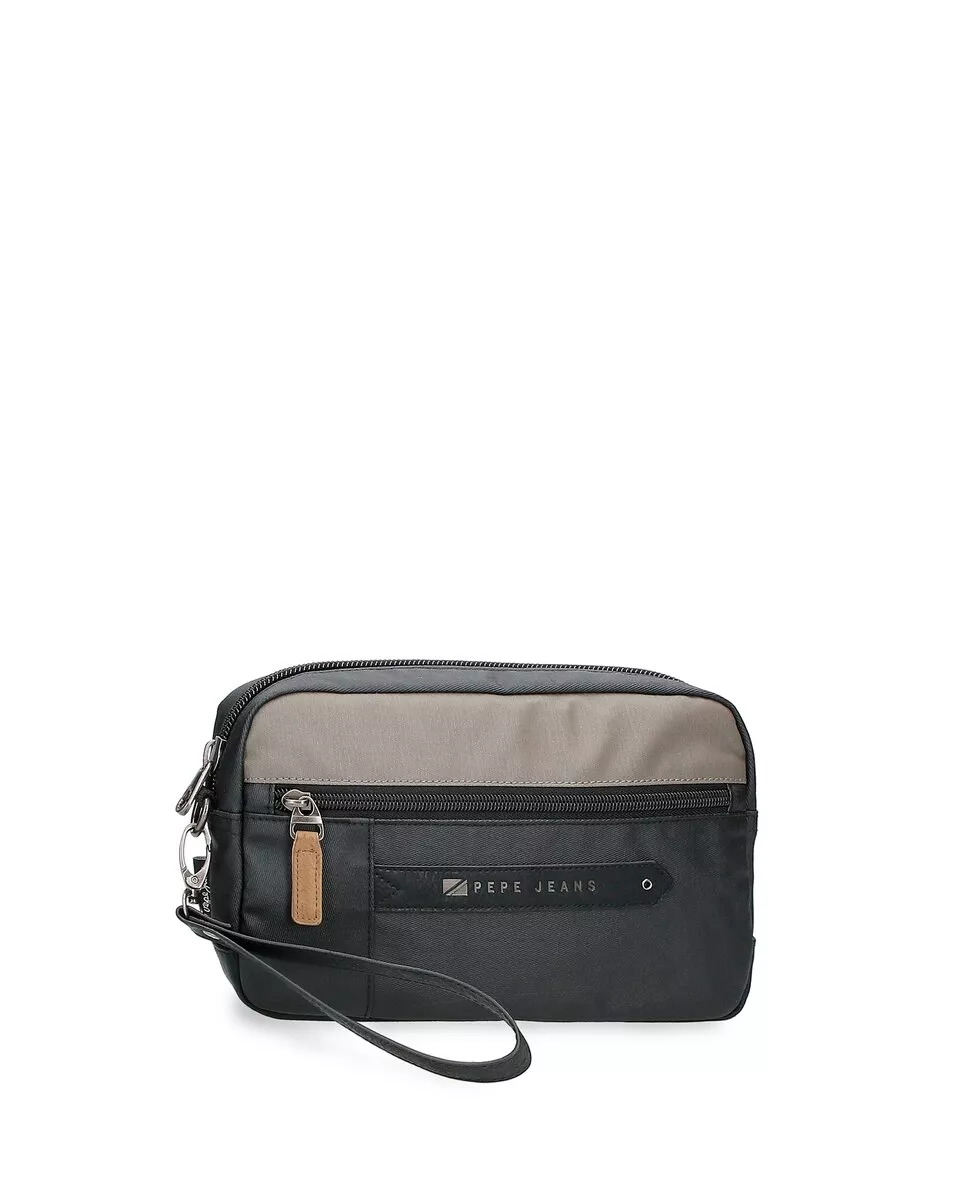 Pepe Jeans - Neceser De Hombre Cardiff Color Negro Con Cremallera barato
