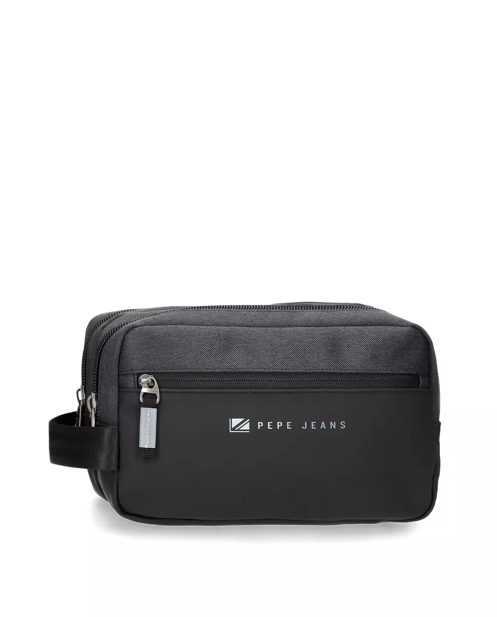 Pepe Jeans - Neceser De Hombre Jarvis Color Negro Con Dos Compartimentos barato