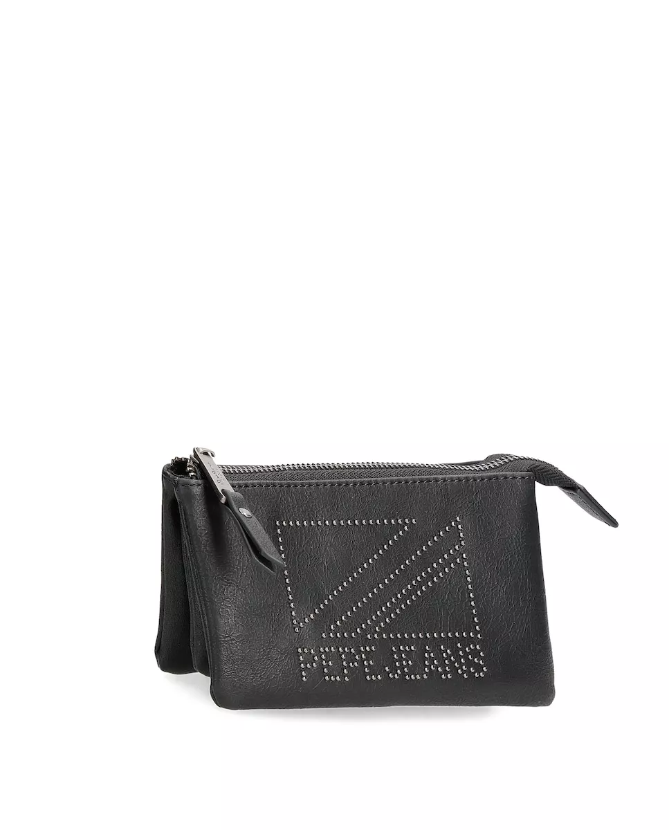 Pepe Jeans - Neceser De Mujer Con Tres Compartimentos Donna Color Negro barato