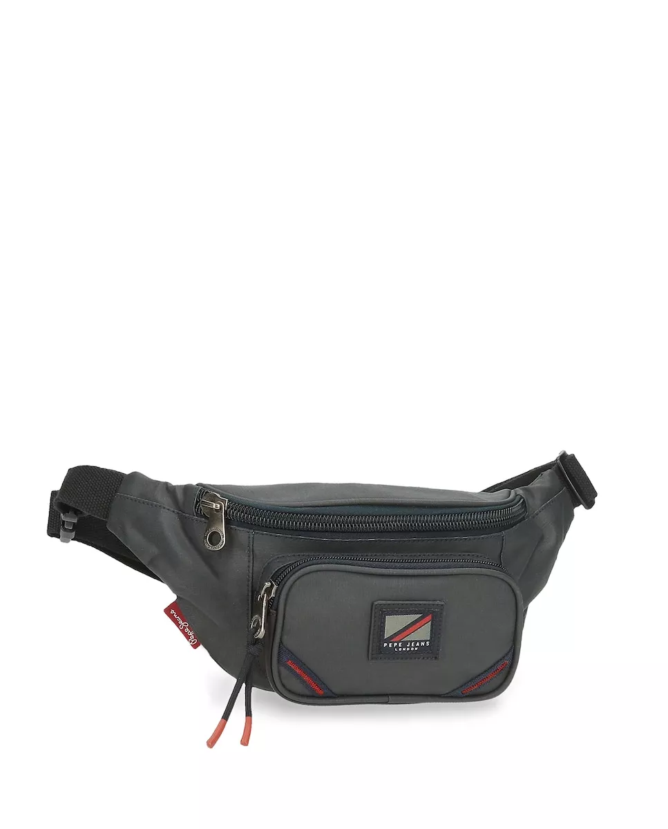 Pepe Jeans - Riñonera De Hombre Hackney Color Gris Con Bolsillo Frontal barato