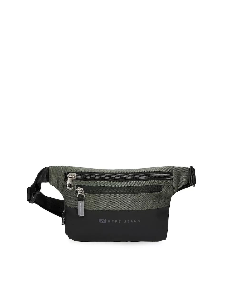 Pepe Jeans - Riñonera Jarvis Plana Color Verde Con Cremallera barato