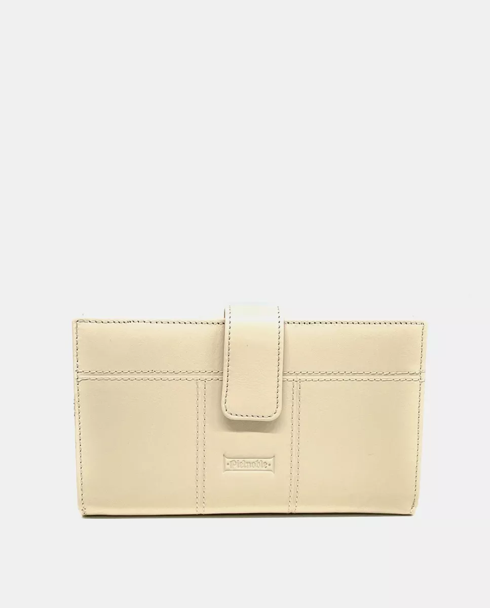 Pielnoble - Cartera De Piel Grande En Beige Con Capacidad Para Veinte Tarjetas En Oferta Pielnoble - Cartera De Piel Grande En Beige Con Capacidad Para Veinte Tarjetas Barato
