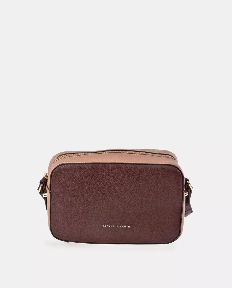 Pierre Cardin - Bandolera Acolchada En Burdeos Con Cremallera barato