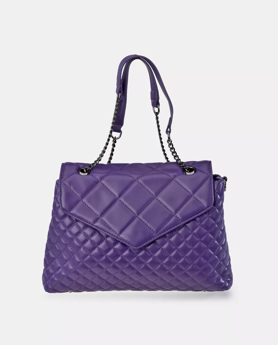 Pierre Cardin - Bandolera En Lila Con Acolchado De Espigas barato